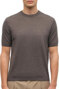 KVSS Men's T-Shirt 100% Pure Cashmere Pullover Crewneck Short Sleeve Cashmere T-Shirts for Mens